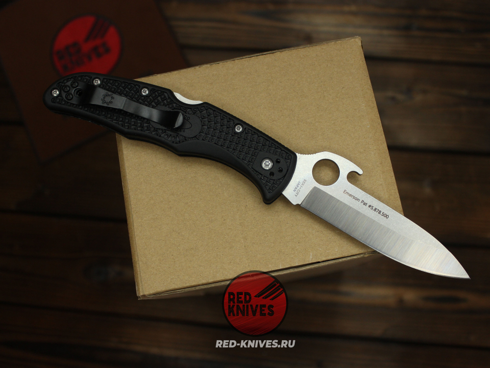 Нож Spyderco Endura 4 Emerson Wave - рук. черная (версия 2024г.) RK-499