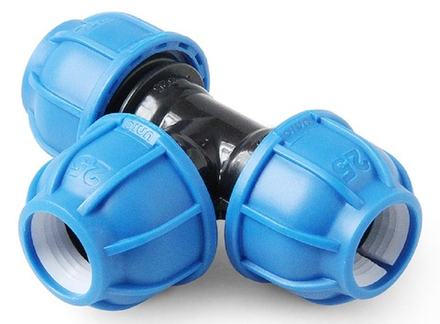 Тройник компрессионный ПНД Pro Aqua UNIO d25мм