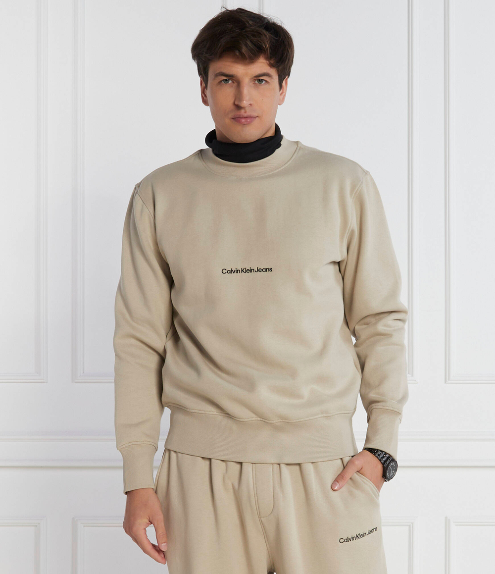 Худи INSTITUTIONAL CREW NECK CALVIN KLEIN JEANS - бежевый(J30J324116)