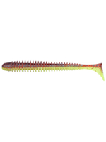 Приманка силиконовая Keitech Swing Impact 4.5" #417 Gold Flash Minnow, 3 упаковки по 6 штук