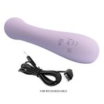 Лиловый гибкий вибратор-кролик 19см Pretty Love Rosolyn Rabbit Vibrator Violet BW-500055-2