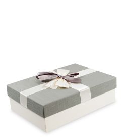 WF-12/2-B Коробка «Прямоугольник» цв.бел./сер.