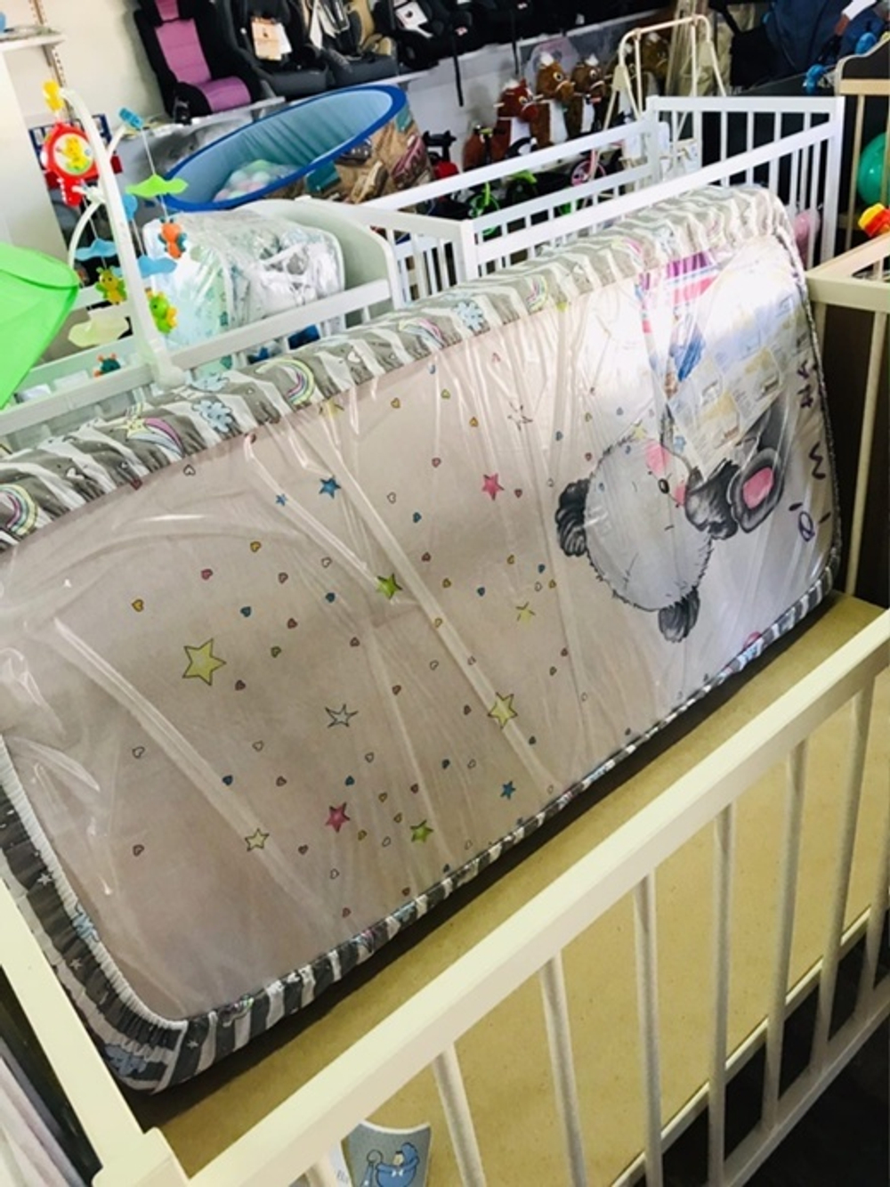 Простыня детская на резинке (спальное место 60*120 см) (бязь) (ИП Людин А.В,)