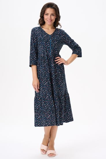 Платье женское расклешённое Лори N1400-A59.2F03 тёмно-синее