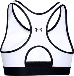 ТОП теннисный Under Armour Women's Armour Mid Keyhole Graphic Sports Bra - white