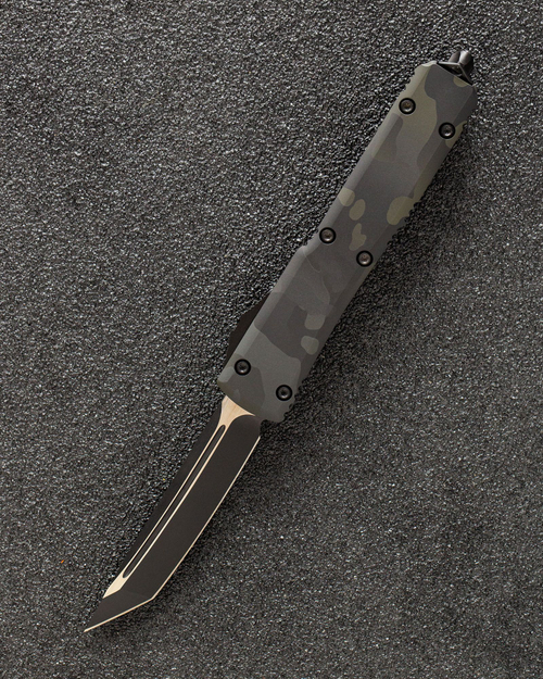 Автоматический складной нож SteelBro Ultratech T/E Black Tanto Black CAMO VG-10 123-1BKCS (черный-камуфляж)