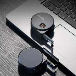 Рулетка "Home Series Black" Deli HT8316 3мх16мм (Эксклюзивный дизайн, корпус из софттач пластика, противоскользящая резиновая вставка, подарочная упаковка)