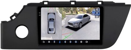 Магнитола для KIA Rio 4, Rio X 2020-2023+ - FarCar BX1253M-360 монитор 9.5" 2K QLED на Android 13, 6Гб+128Гб, CarPlay, 4G SIM-слот, 4 камеры в комплекте