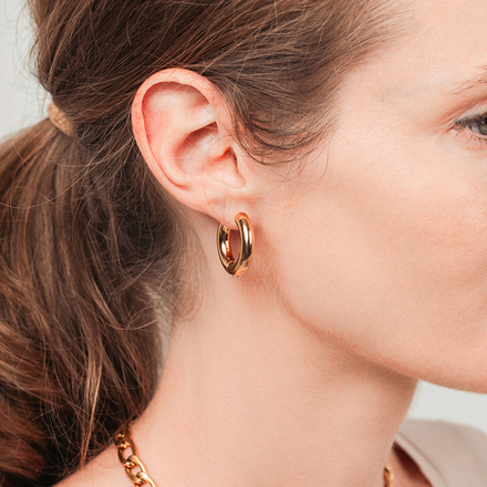 Серьги Fiore Luna 23 мм AWE2894-G-5-23mm