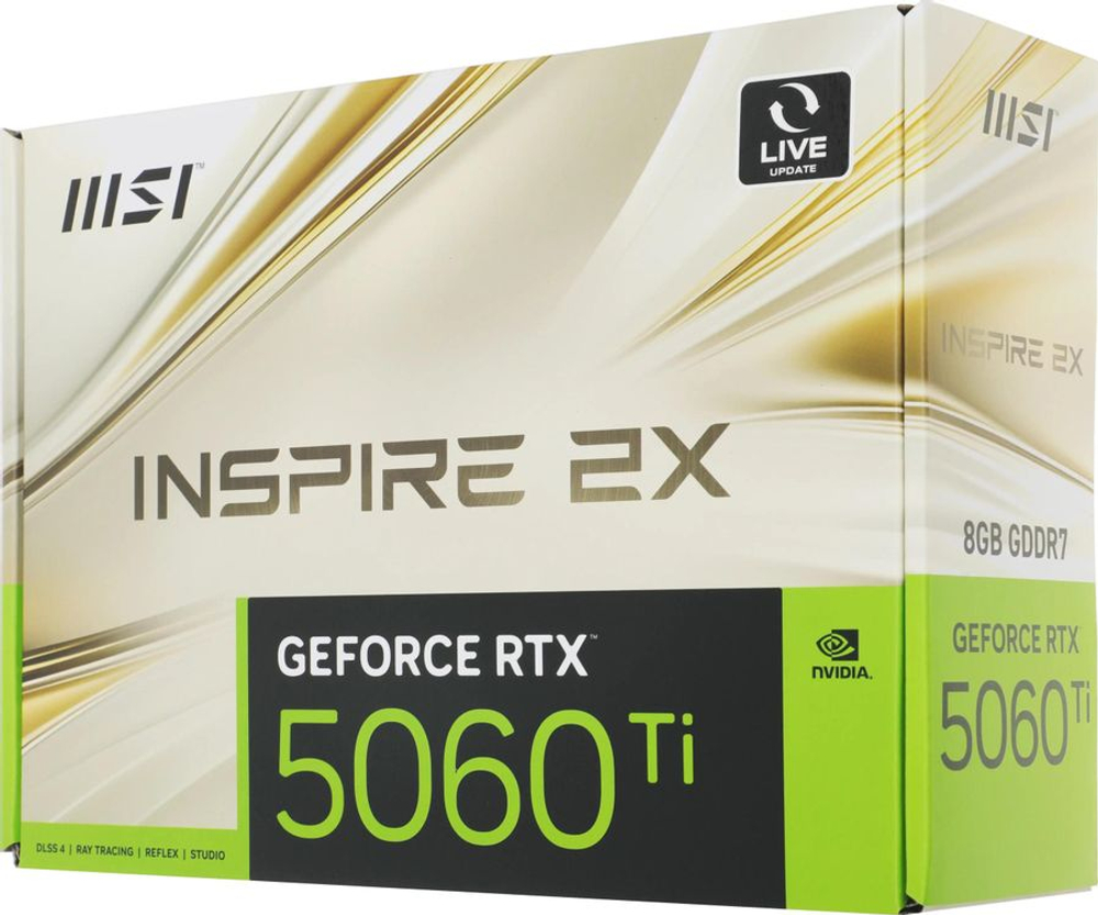 Видеокарта MSI NVIDIA  GeForce RTX 5060TI RTX 5060 TI 8G INSPIRE 2X 8ГБ Inspire, GDDR7, Ret