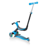 Самокат Globber Go Up Foldable Plus Lights, голубой голубой