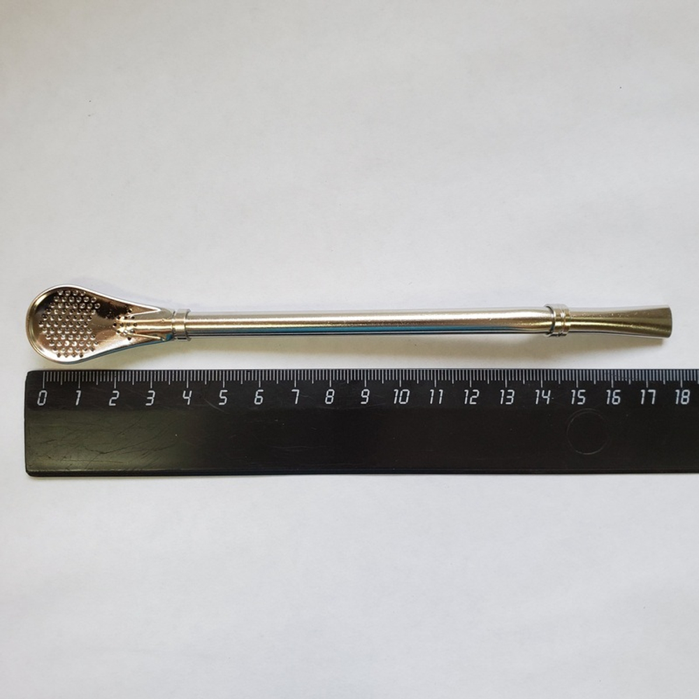 303005 Бомбилья "Классика" 18 см, металл серебристый