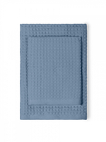 Набор полотенец вафельных 2шт DeNASTIA для бани/сауны 300gsm 70x140/50x90, 100% хлопок, синий