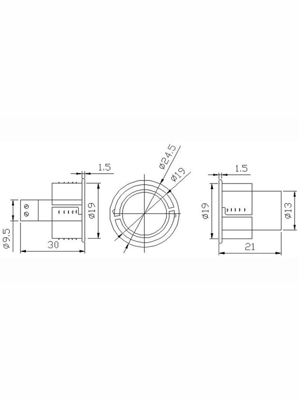 ST-DM031NC-WT Извещатель магнитоконтактный