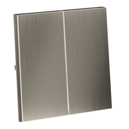 Клавиши для выключателя/переключателя двухклавишного, S70 Metal (никель)