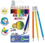 Карандаши цветные акварельные CARIOCA "Acquarell", 12 цветов, шестигранные, заточенные, 42857