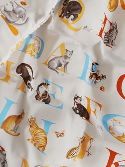 Постельное белье перкаль Сказка "Алфавит" 1,5-сп Наволочка 50х70 см 1 шт Простынь 150x215 см Пододеяльник 145x215 см