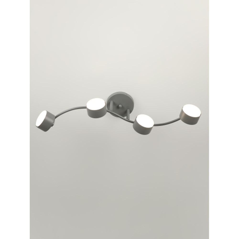 Светильник настенно-потолочный спот Rivoli   7077-704 4хGX53 15 Вт поворотный