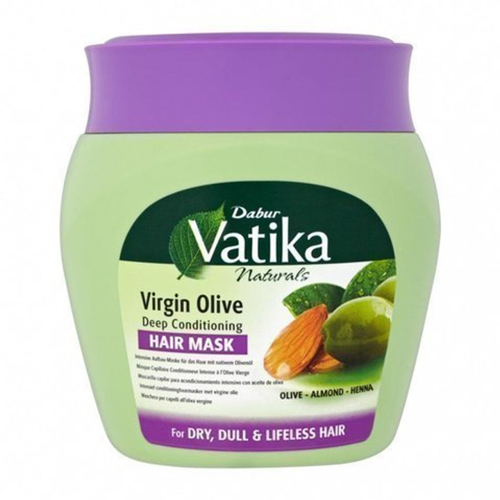 Маска для волос Dabur Vatika Olive, henna, almond Nourish & Protect Дабур Ватика Олива, хна, миндаль Питание и защита волос 500 гр.