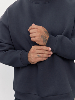 Свитшот с начесом (графит)