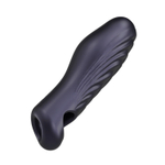 Сливовая силиконовая насадка на пенис с подхватом Manwan Ryzer (Цвет: сливовый)