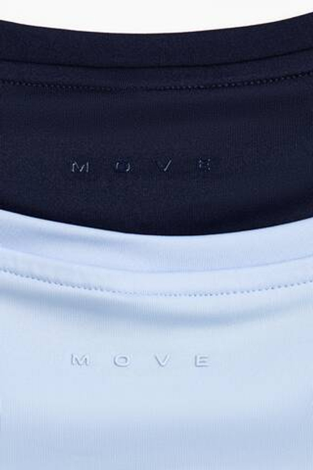 H&M Два спортивных топа DryMove, голубой/синий