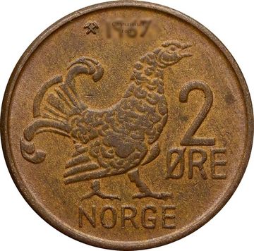 2 эре 1959-1972 Норвегия