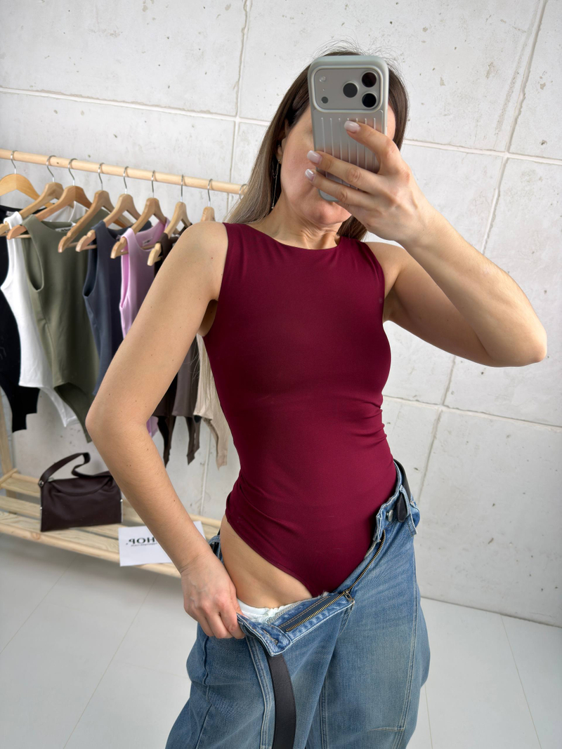 Боди женское арт. 032 цвет "бордовый"