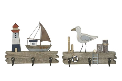 Вешалка "Моремания" в ассортименте 21x4,5xH16см / 21x4,5xH17,5см