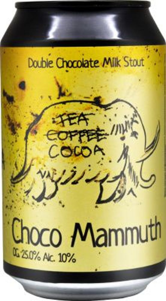 Пиво Одна Тонна Шоколадный Мамонт / One Ton Choco Mammuth 0.33 - банка