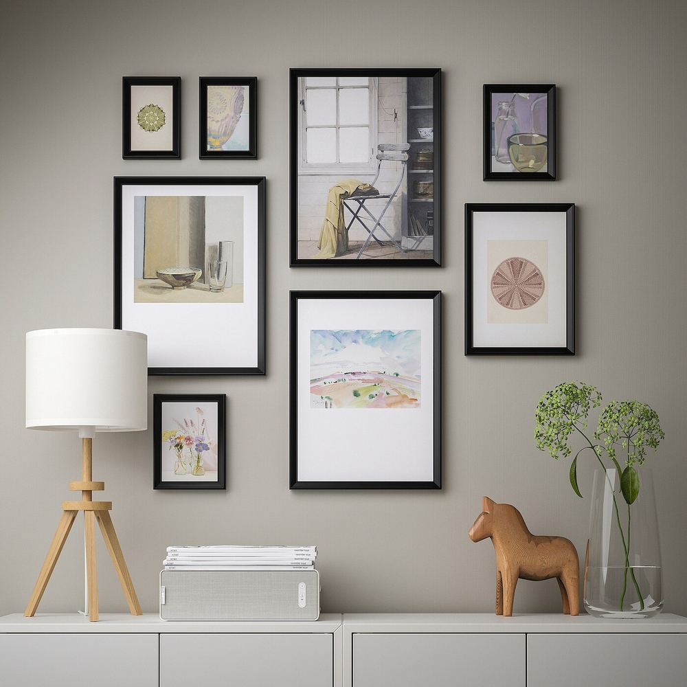 IKEA KNOPPÄNG  (ИКЕА КНОППÄНГ)  -  Рамка, черная, 13x18 см