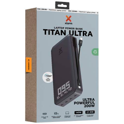 Xtorm XB403 Titan Ultra портативное зарядное устройство для ноутбука емкостью 27 000 мАч и мощностью 200 Вт