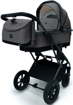 Коляска 4 в 1 Sweet Baby Ricci Air + автокресло Elegante Plus с базой i-Size ISOFIX DK780 Steel Grey (Air)