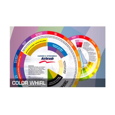 Колористическая карта круглая диаметр 18 см