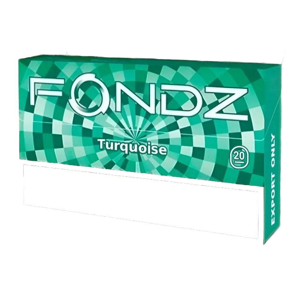 Стики Fondz Turquoise - табак с ментолом (Индонезия) (блок - 10 пачек)