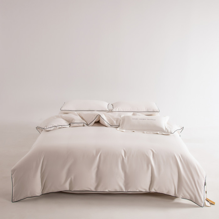 Комплект постельного белья на резинке Однотонный Сатин Элитный «Атмосфера уюта»