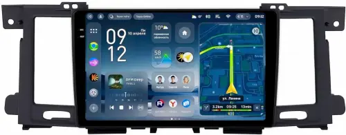 Магнитола для Nissan Patrol Y62, Infiniti QX56/QX80 2010-2017 (рамка тип 1) - Teyes CC4-PRO монитор 9.5" 2K QLED на Android 13, Быстрейшая, Snapdragon 778G, ИИ, CarPlay, DSP, 4G SIM-слот