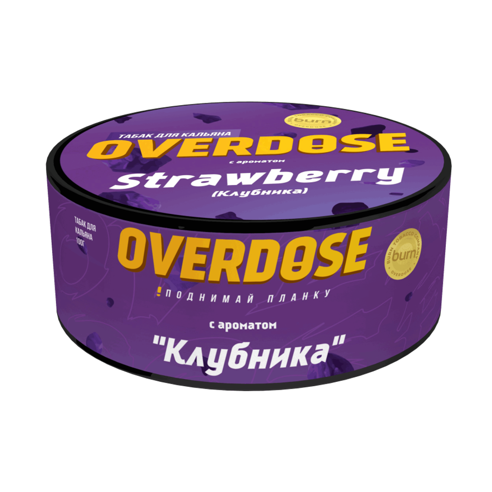 М. Табак для кальяна Overdose Strawberry (Клубника), 100г.