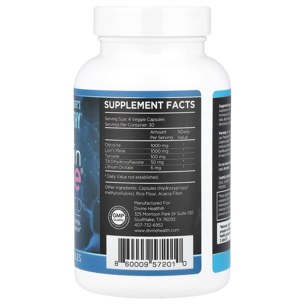 Divine Health, Brain Zone® Advanced, 120 капсул