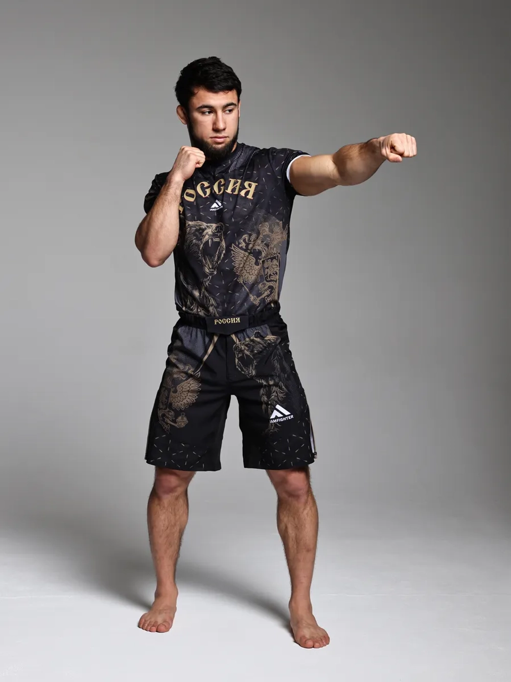 Спортивные шорты мма Россия с гербом для единоборств