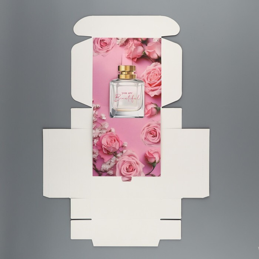 Коробка складная «With love», 16.5 × 16,5 × 5 см