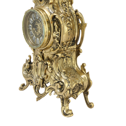 Bello De Bronze Каминные часы с канделябрами "Луи Велло"