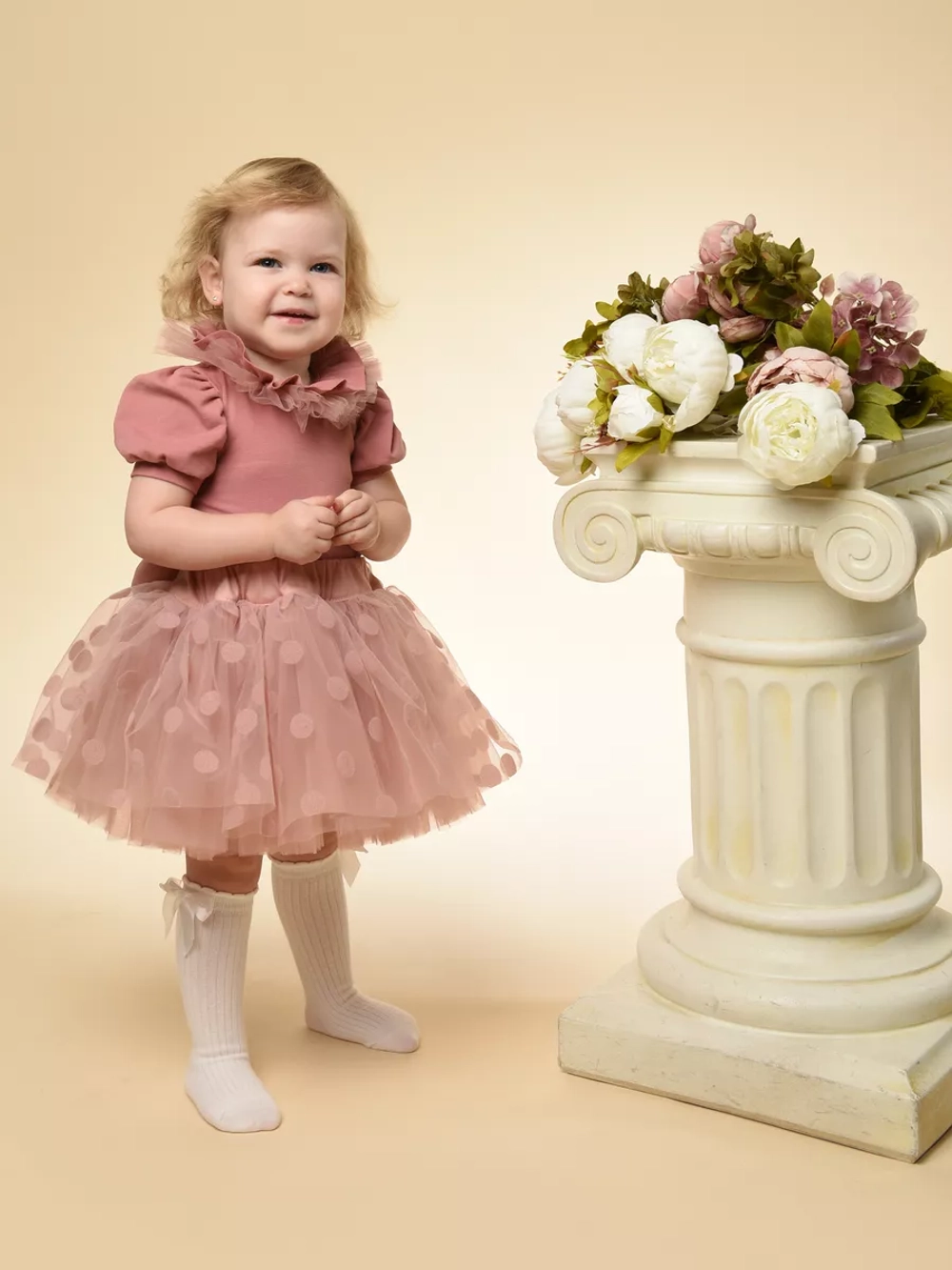 Юбка-пачка в горох