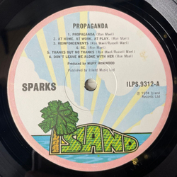 Винтажная виниловая пластинка LP Sparks Propaganda (Англия 1974) Island Records