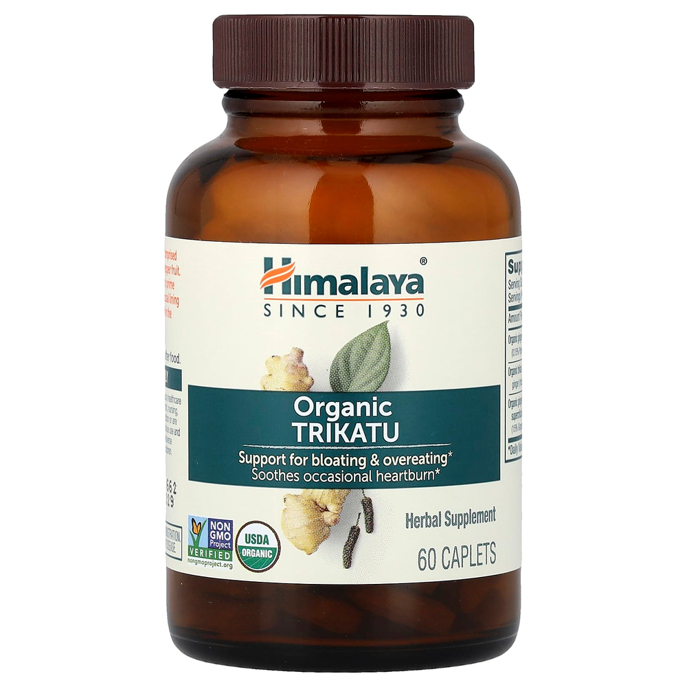 Himalaya, Трикату, улучшение работы желудка, 60 капсул