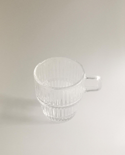 Zara Home чашка из стекла, цвет прозрачный, 7.6 см