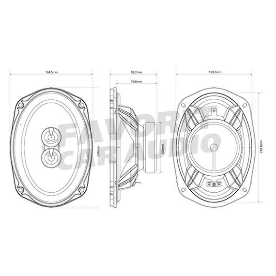Коакс. акустика MTX TR69C