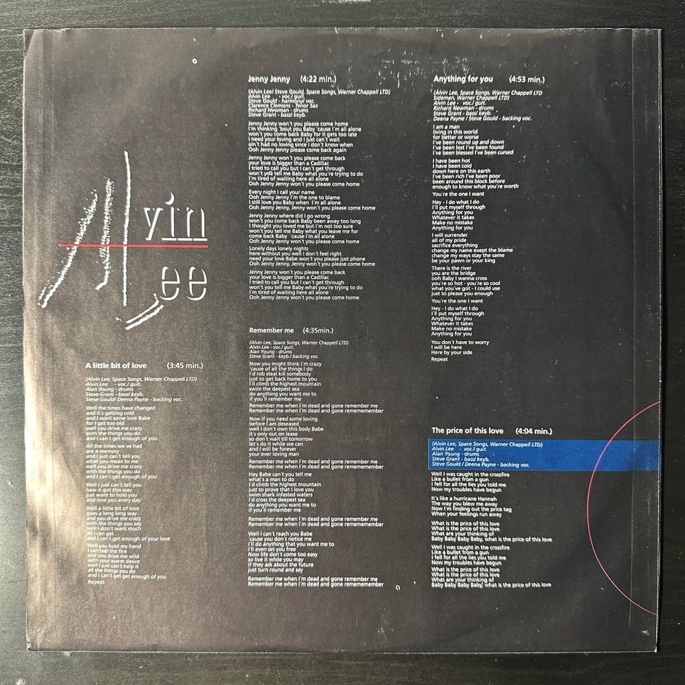 Alvin Lee ‎– Zoom (Германия 1992г.)
