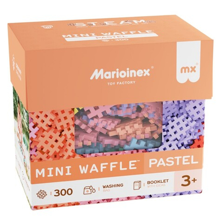 Marioinex - Мини-конструктор Waffle ПАСТЕЛЬ 300 элементов 903636