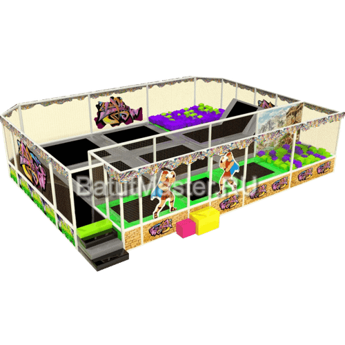 Батутная арена "Гладиаторы" 10,5x8x3 м